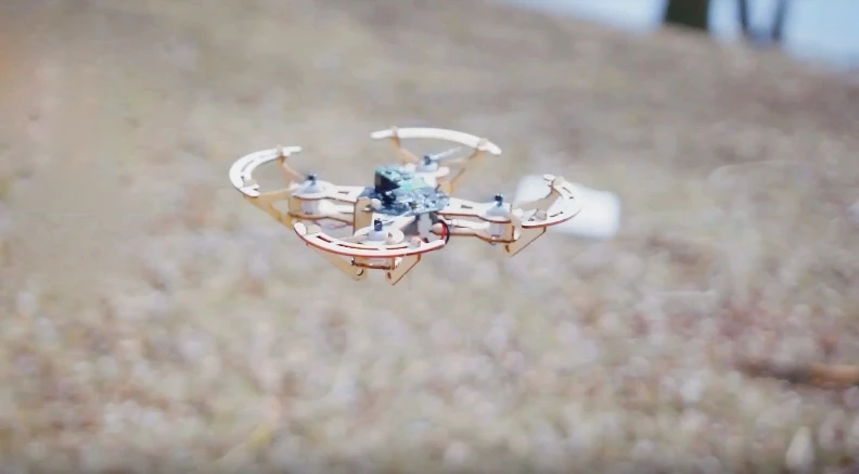 The Aerowood drone has a flight time of 10 minutes