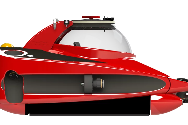 The HP Sport Sub 2 with standard fit out is good for 3 knots on the surface, or 2 knots under the waves