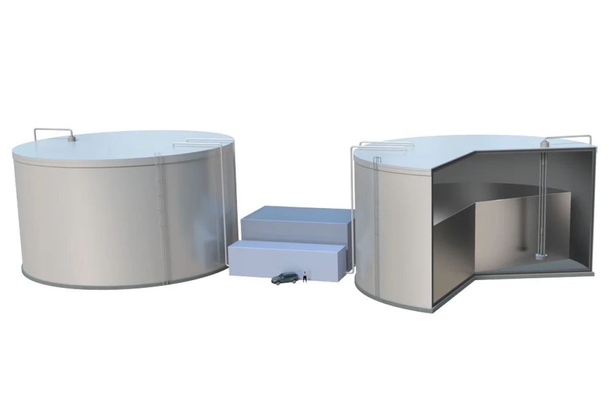 A render of MIT's new grid-scale energy storage system
