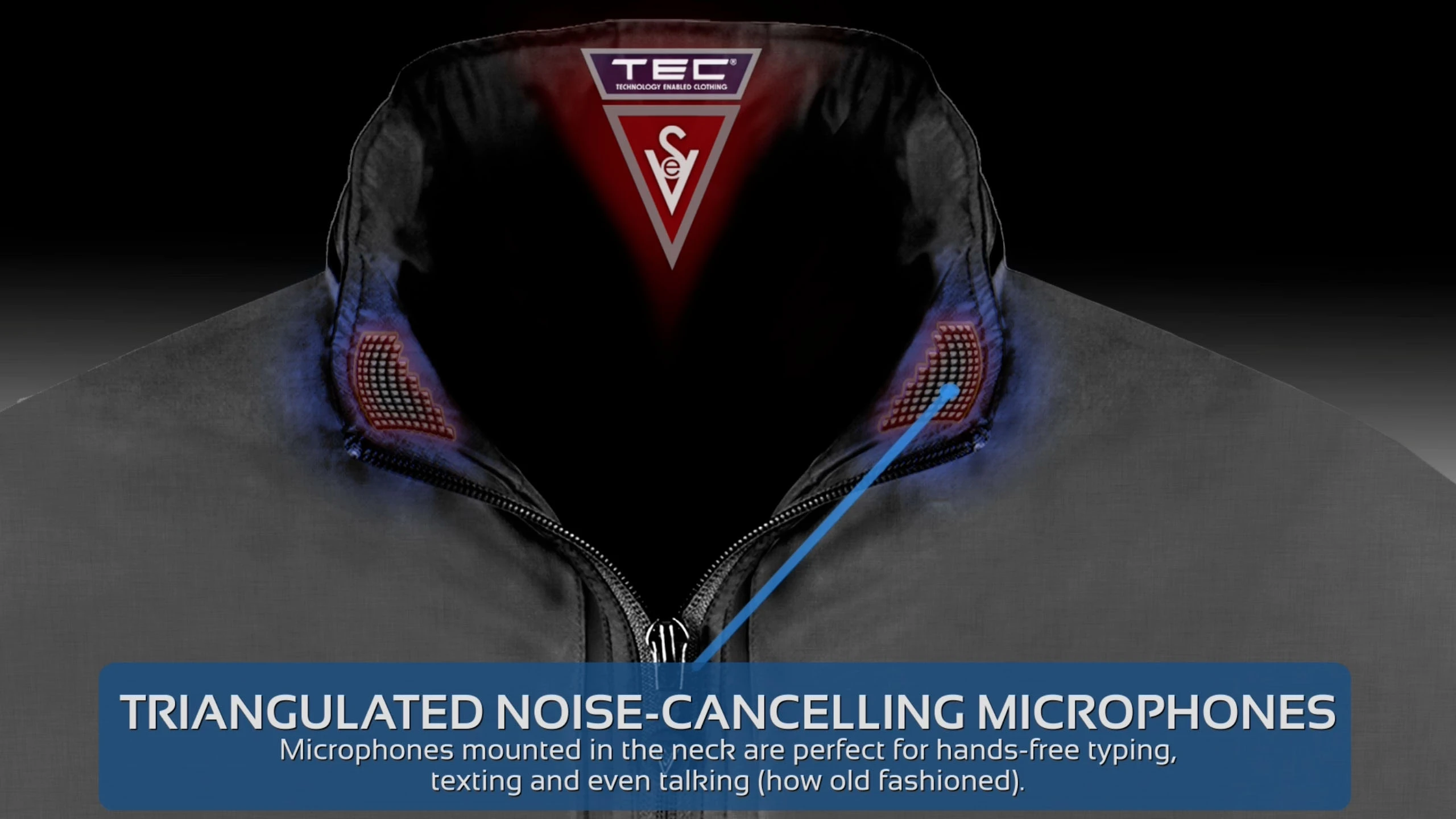 Noise-cancelling microphones enable a clearer conversation
