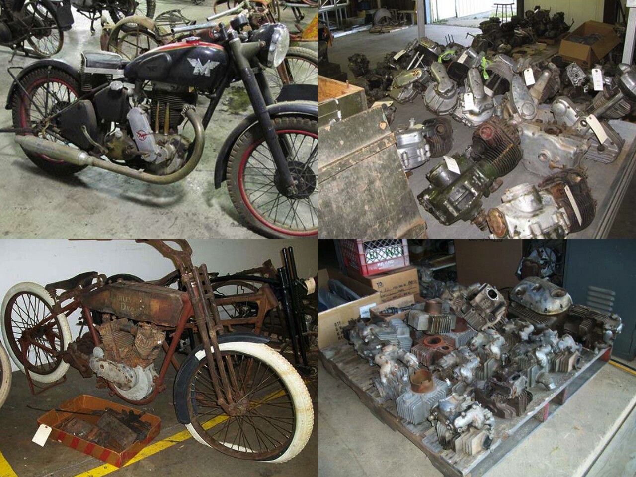 Motorcycles, by the pound