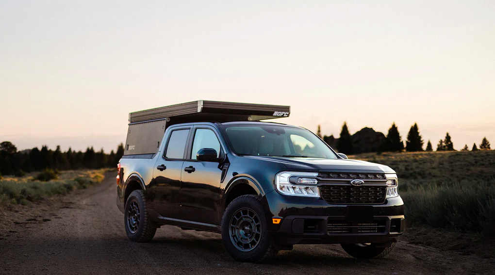 The Ford Maverick is the cheapest pickup truck in America, and the GFC Platform Camper is one of the least expensive pickup camper options and the first to be adapted to a Maverick, so together they make the most affordable brand-new camper pickup out there