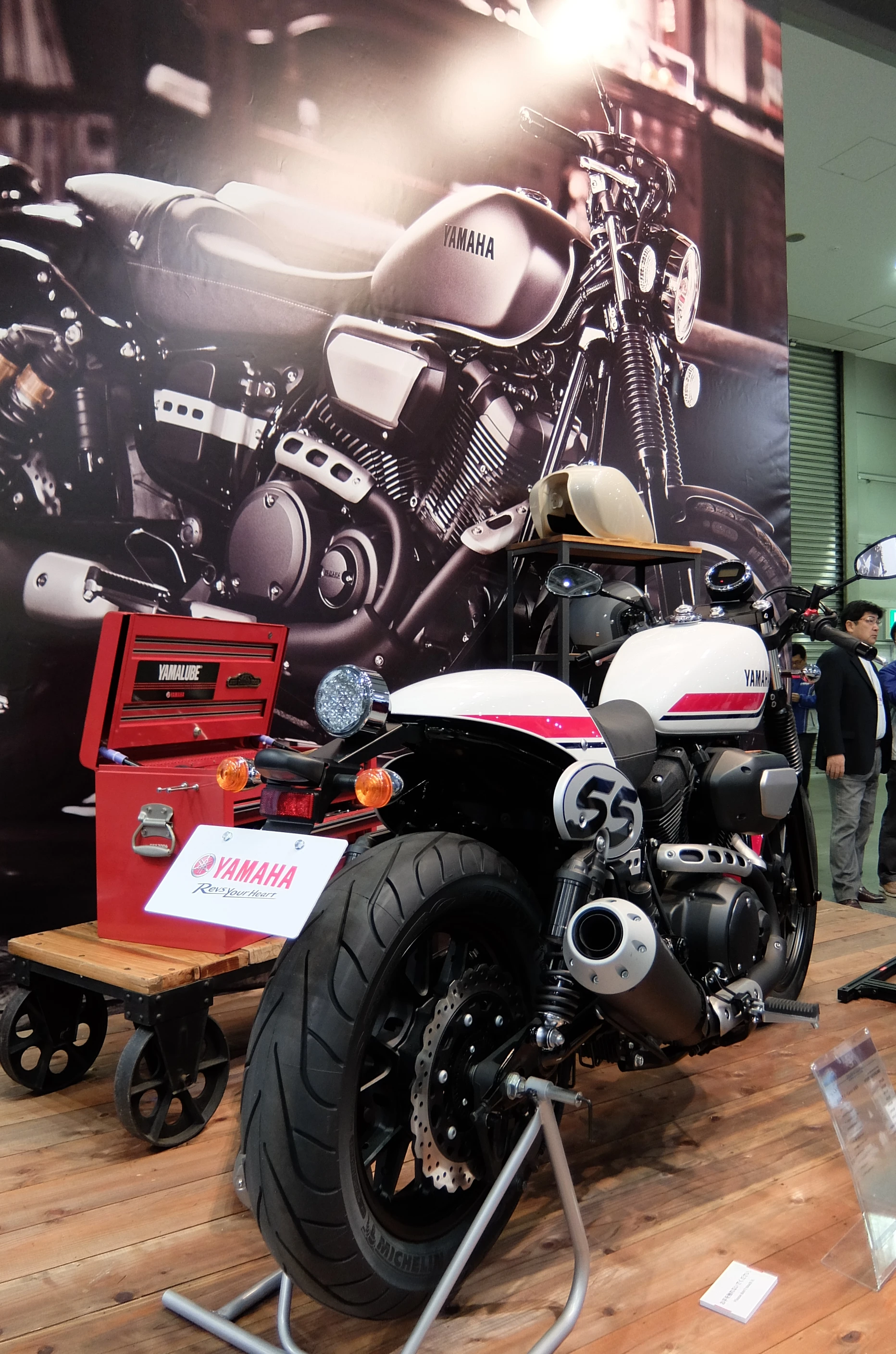 Yamaha's Bolt-C - a racing version of its new Bolt Cafe (Photo: Stephen Clemenger/Gizmag.com)