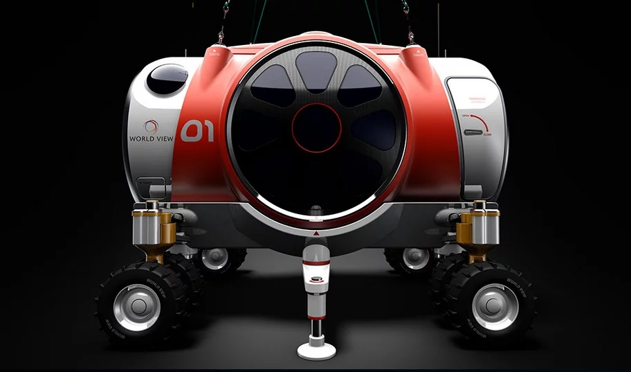 The capsule is large enough for the six passengers to walk around in, and includes a panoramic glass window (Image: World View Enterprises)