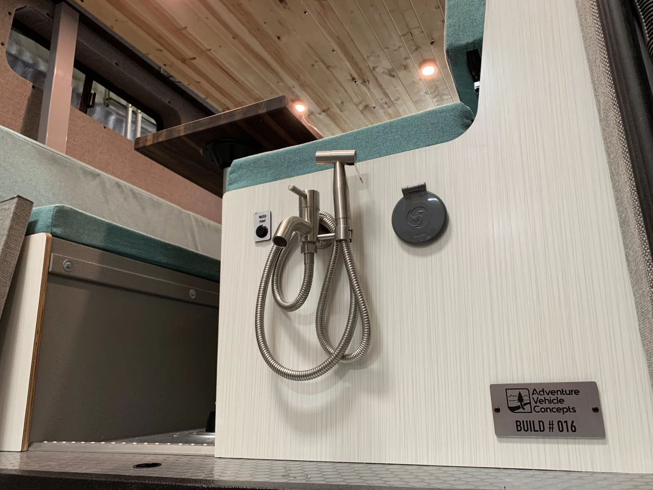 The Base Camp includes a rear outdoor shower