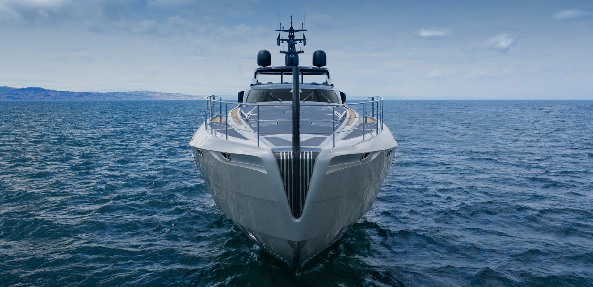 The Pershing 140 superyacht has maximum speed of 38 knots
