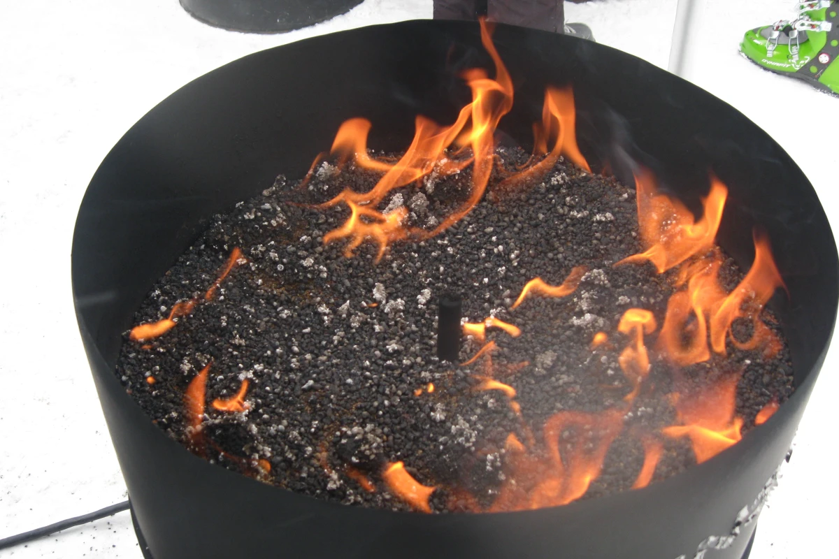 Insta-fire lights in wet, windy weather and burns long and hot, making fire-starting a little easier
