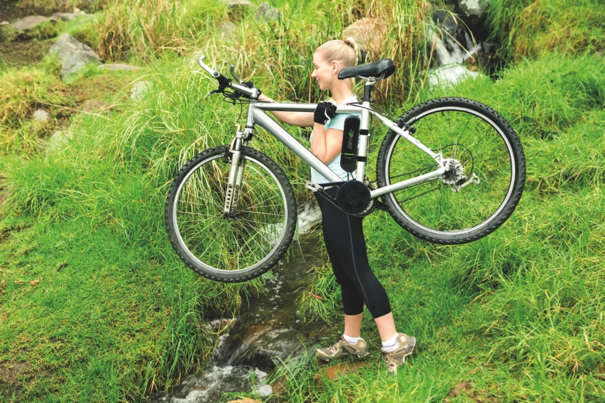 The complete bimoz system weighs less than 2 kg