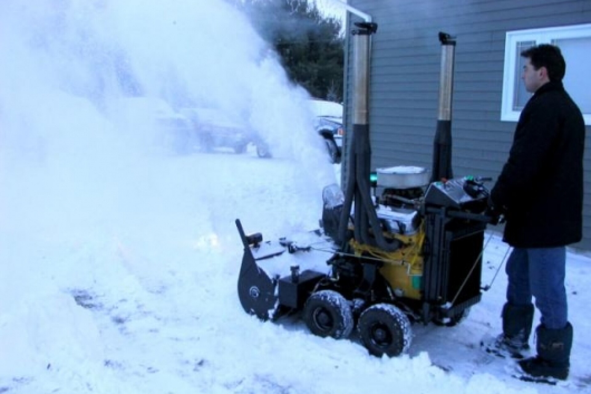For the man with everything the V8 snowblower