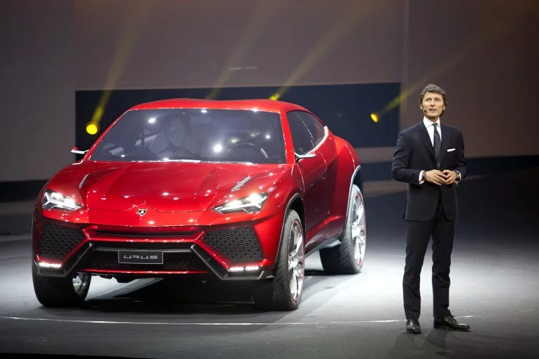 The Lamborghini Urus concept car at the 2012 Beijing Motor Show