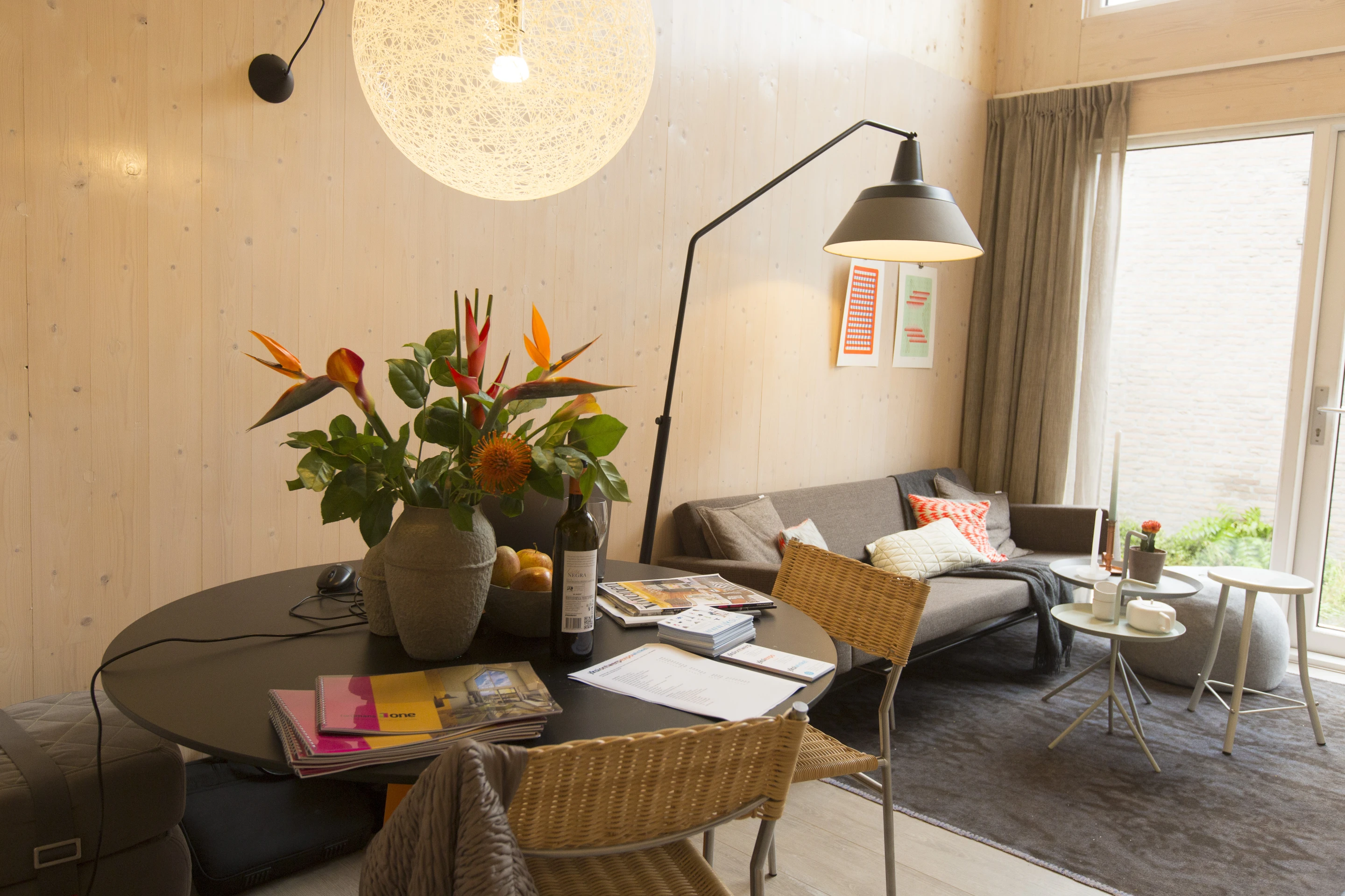 The lounge area