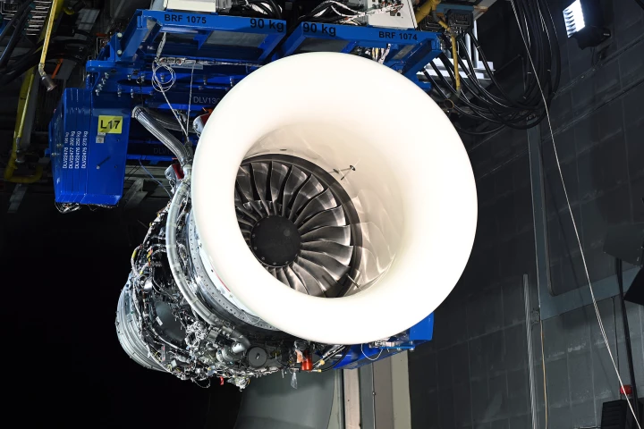 The Pearl 700 engine used to test the 100 percent sustainable aviation fuel