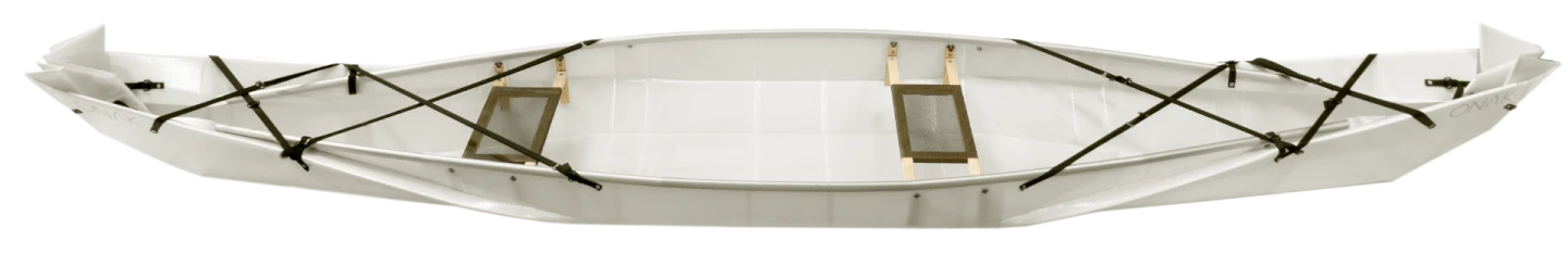 The Onak 2.0 now features wooden seats, a flatter bottom and a pulley strap system that required less physical effort during setup