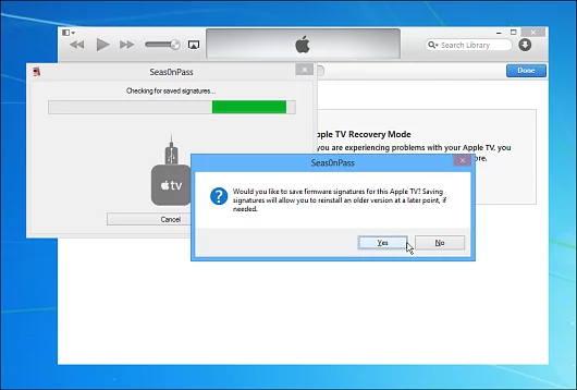 Apple TV 2 is recognized in DFU mode