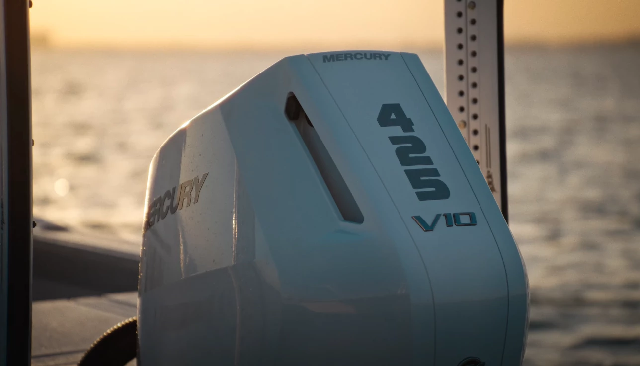 The Mercury V10 Verado 425 promises power, smoothness and quiet operation