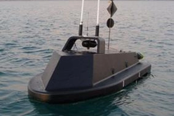 QinetiQ's Sentry - an unmanned surveillance vehicle on a jet-ski platform.