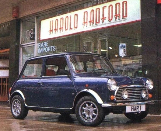 Sixties promotional shot of the Radford Mini