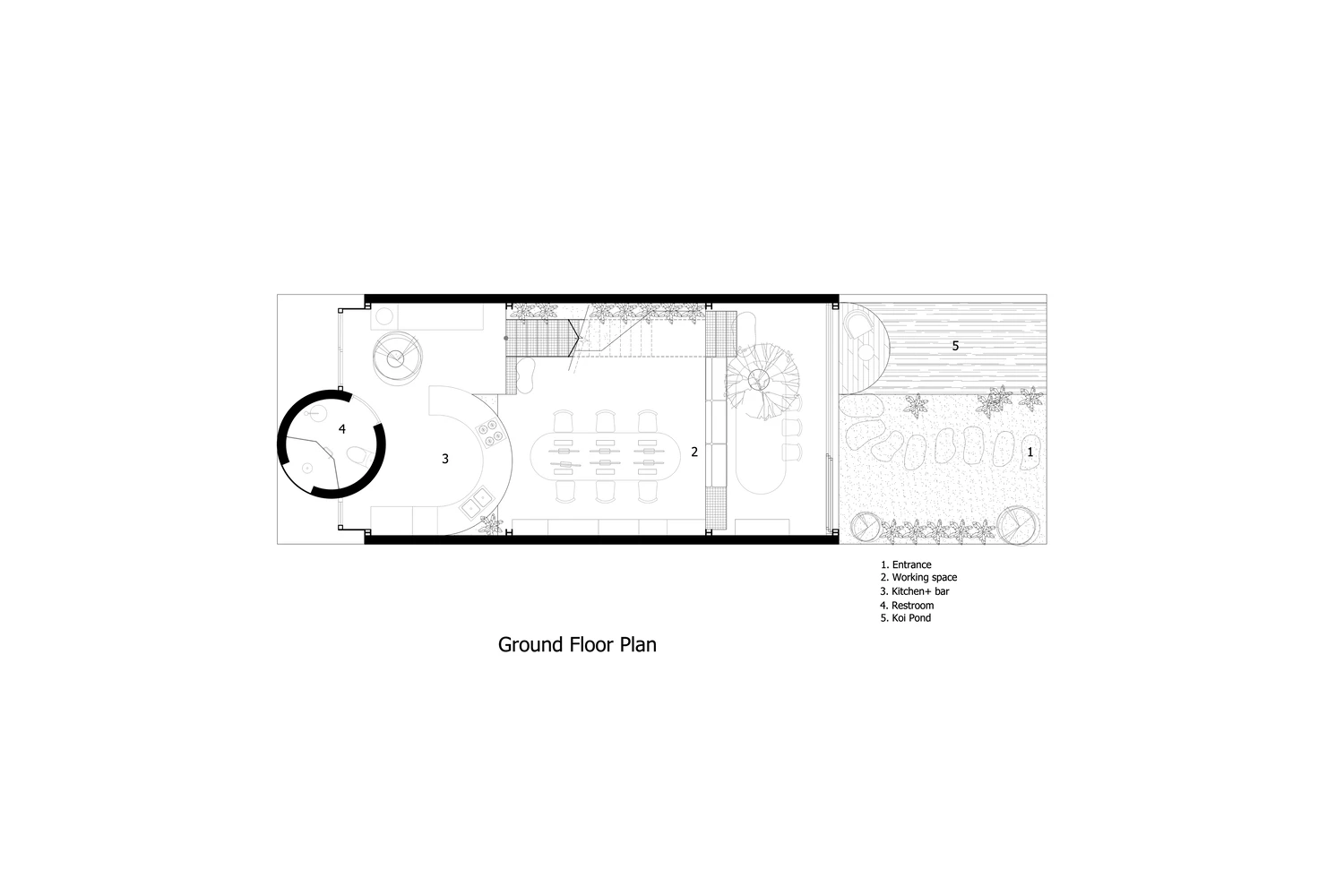 Ga.o House ground floor plan by 85 Design
