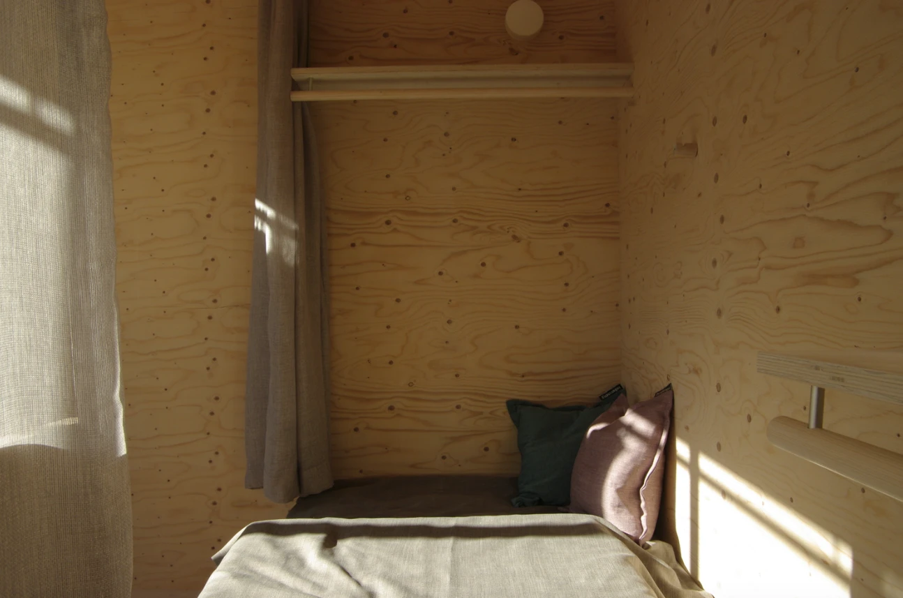 The sleeping area