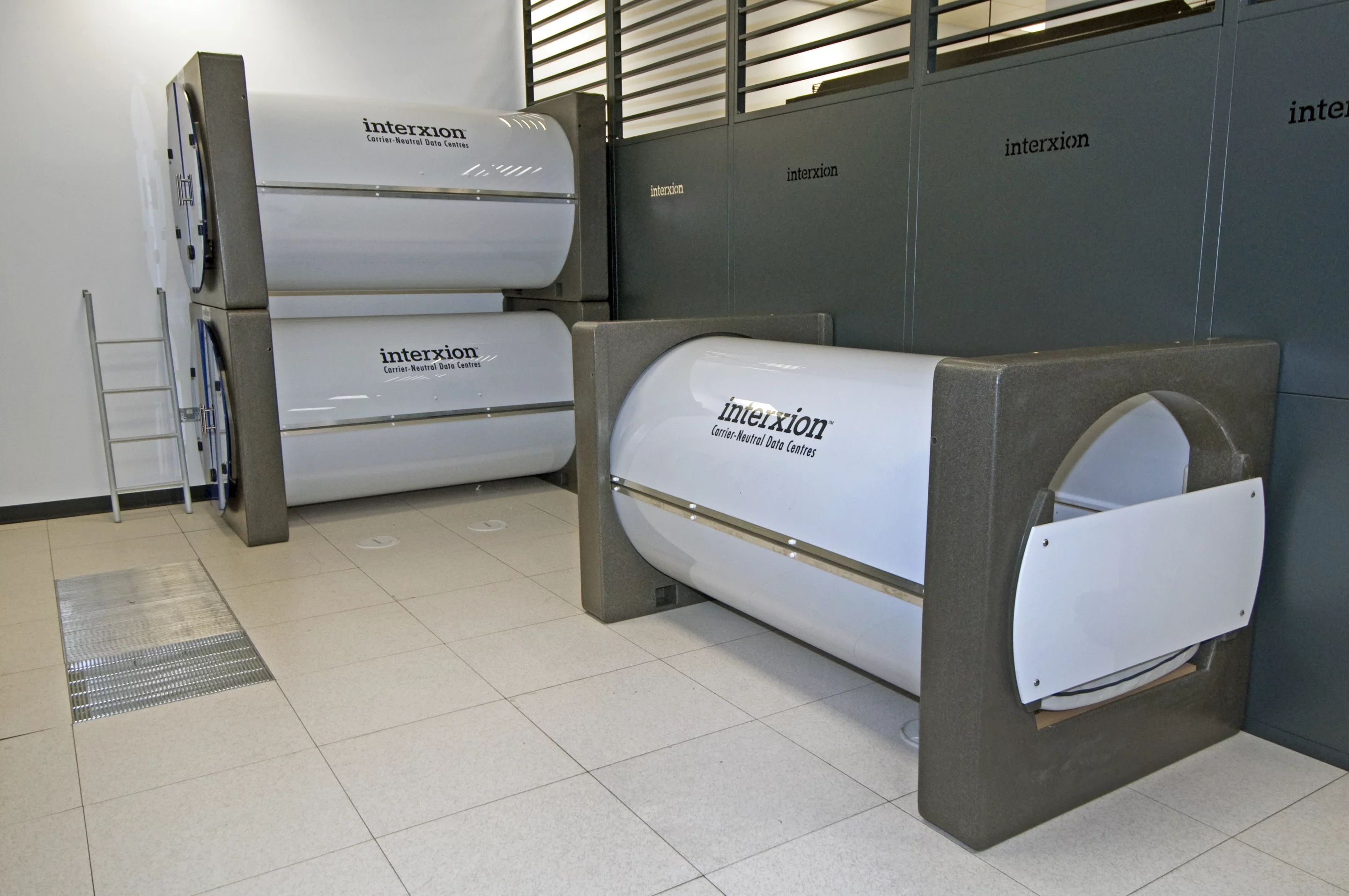 Podtime modular sleeping pods recently installed at Interxion's London data center, ahead of the 2012 London Olympics