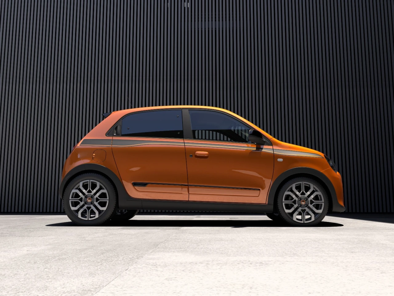 The car sits on 17-inch wheels