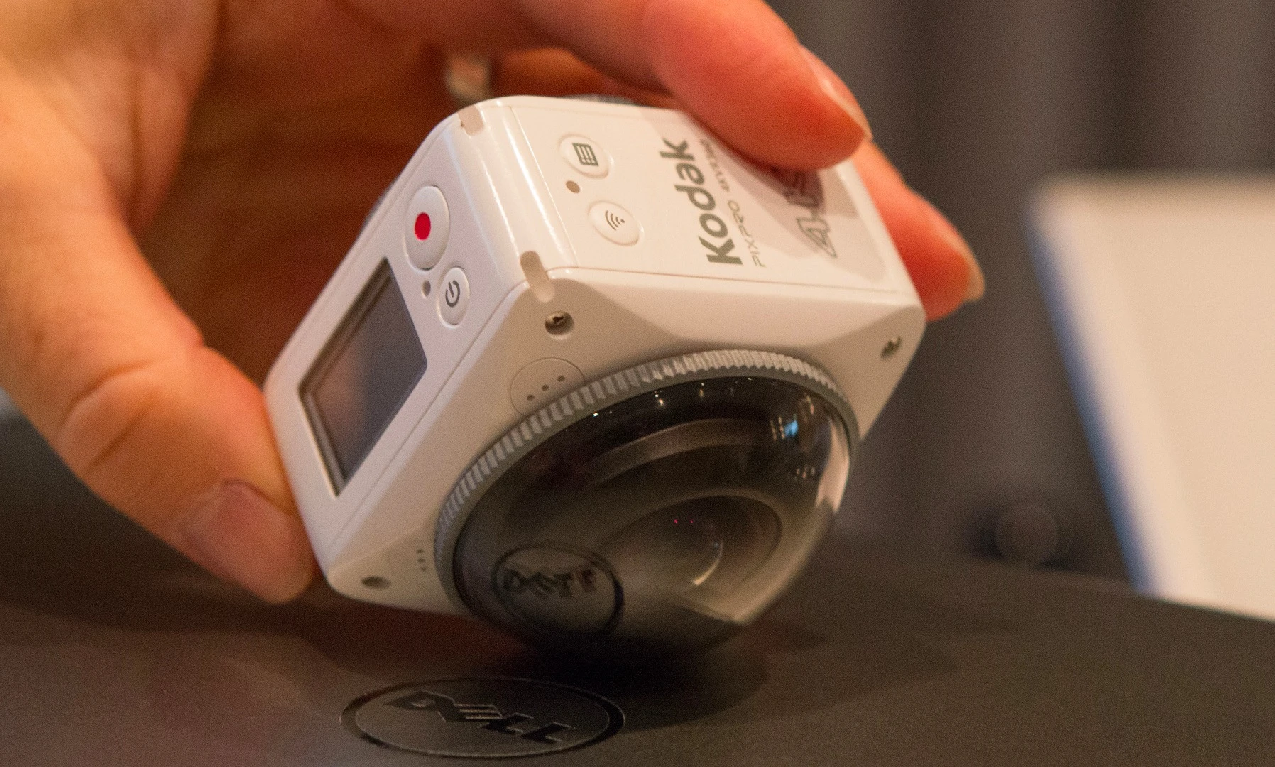The Kodak PixPro 4KVR360 features built-in Wi-Fi and Bluetooth