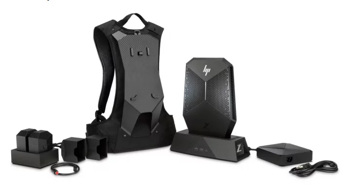 The Z VR Backpack and all its accompanying goodies