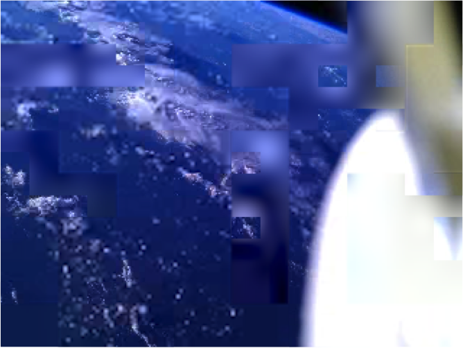 Image taken by the PhoneSat-1 (Bell) nanosatellite and reconstructed by the Ames Phonesat Team (Image: NASA Ames)