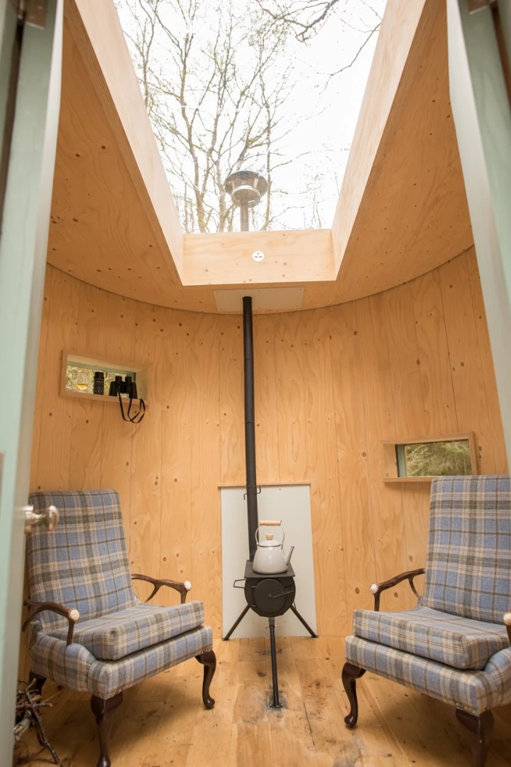 Operating off-the-grid away from any significant light pollution, the Woodland Stargazer is ideal for, well, stargazing