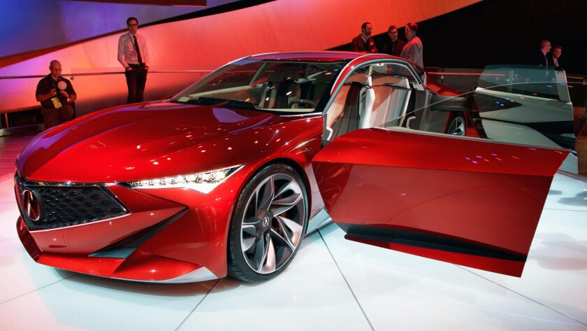 The grille on the concept will make it onto a production car "soon" according to Acura
