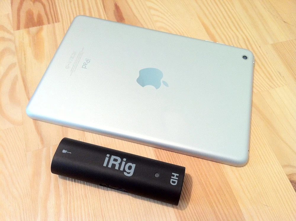 The iRig HD interface allows musicians to plug a guitar, bass, or synth into an iPad, iPhone, or Mac