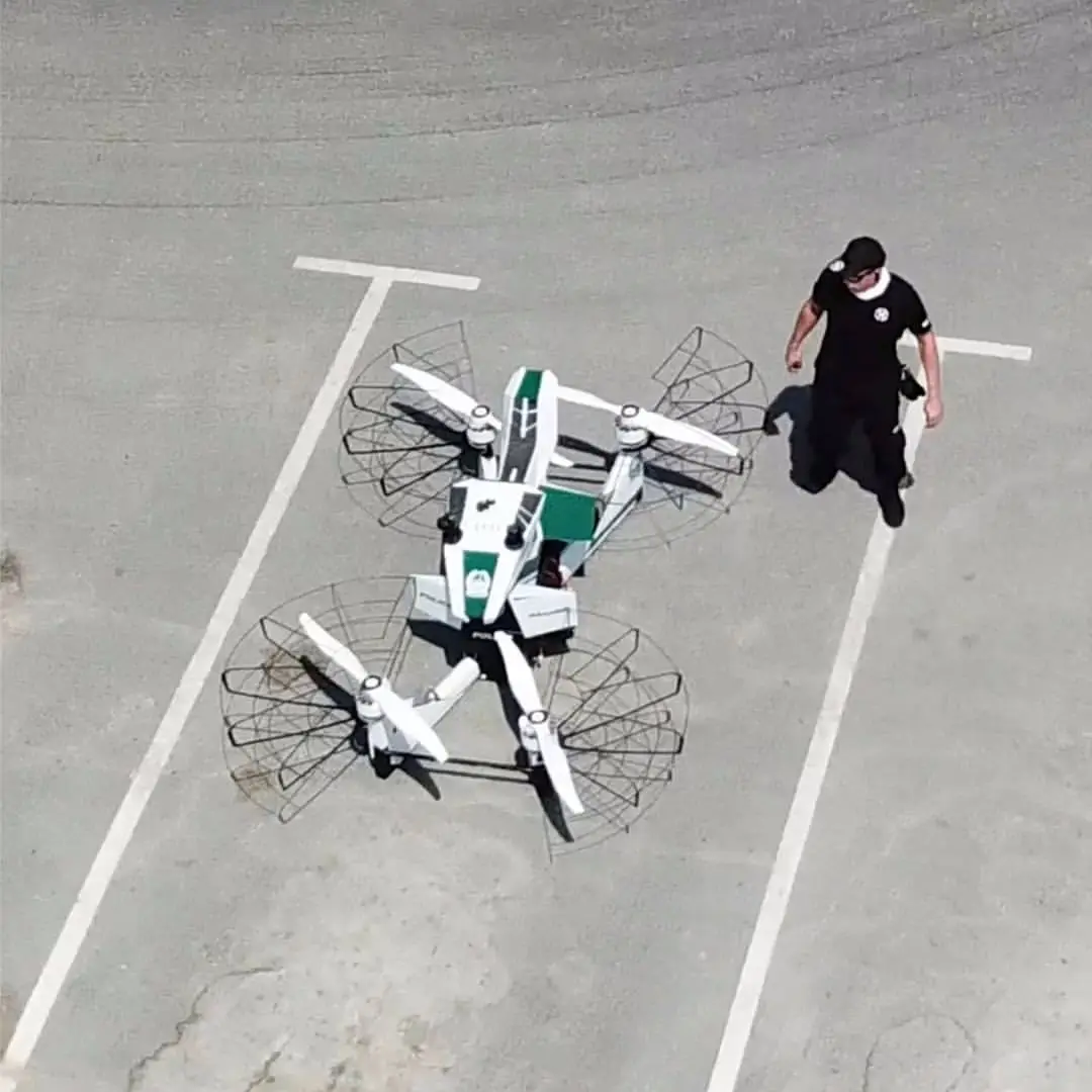 The hoverbikes in question are a Russian design – the Hoversurf Scorpion 3
