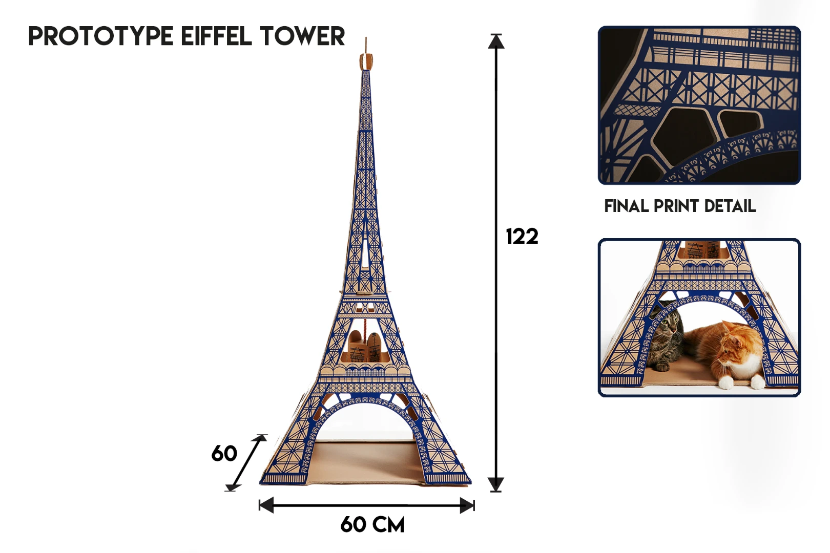 The Eiffel Tower pet playhouse