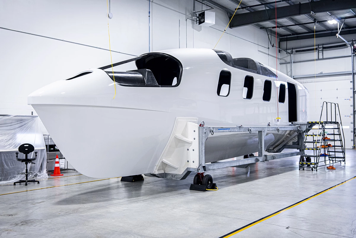 This is what the full-size Viceroy prototype's hull looked like when it was being put together