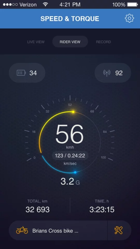 An optional dongle wirelessly feeds info to an app designed for both iOS and Android