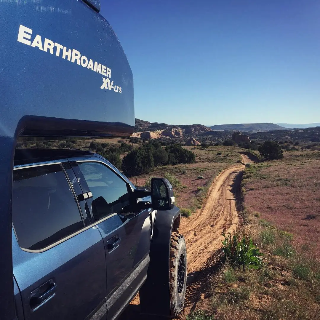 Exploring off-road tracks with the EarthRoamer XV-LTS