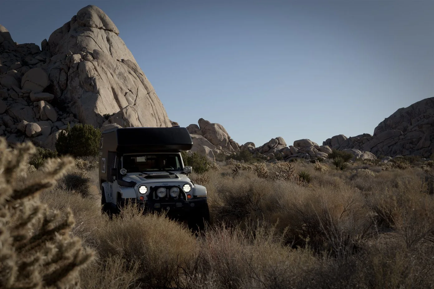 Testing included a trip into the Mojave Desert