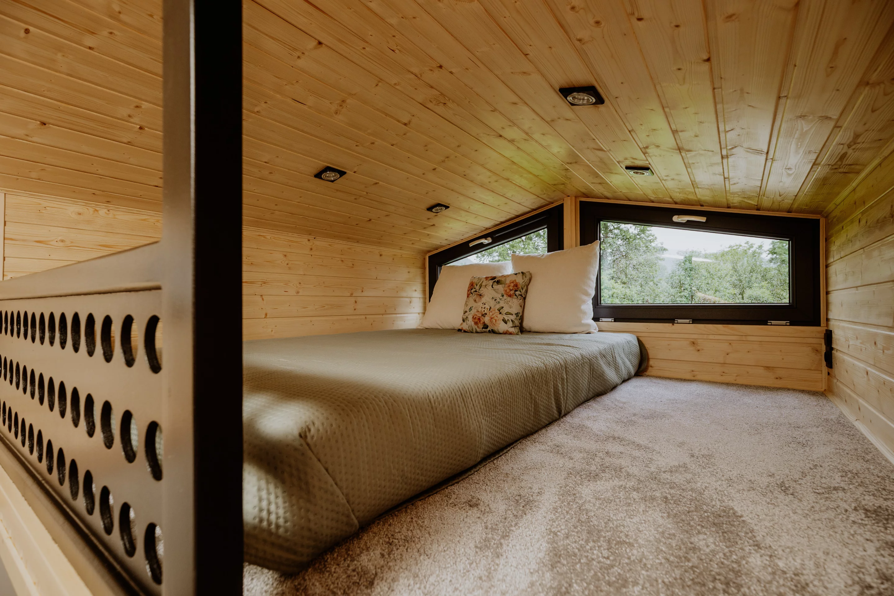 The Alan's secondary bedroom is positioned in a mezzanine loft