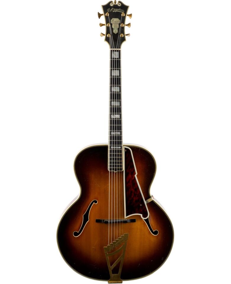 An original 1942 D'Angelico Excel, on which the USA Masterbuilt Excel is based