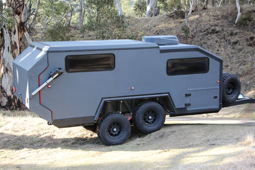 With its on-the-fly adjustable multi-link suspension system, the EXP-6 is prepared to conquer all types of terrain and obstacles