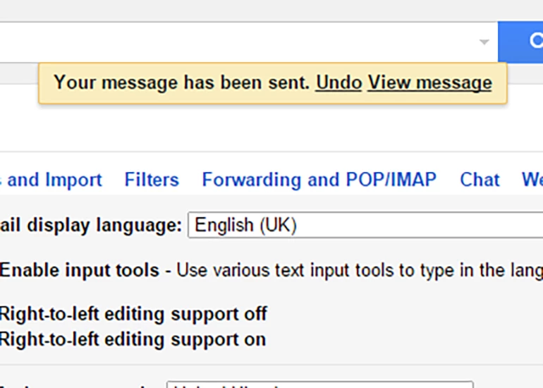 Undo Send, one of the most helpful Labs inside Gmail