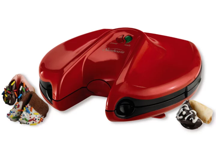The Sunbeam Fortune Cookie Maker allows you to make your own fortune cookies, complete with fortunes that you write yourself