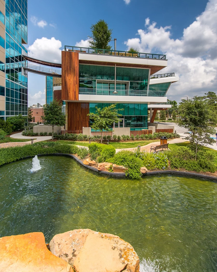 The Treehouse is spread over two levels and 14,700 sq ft (1,366 sq m)