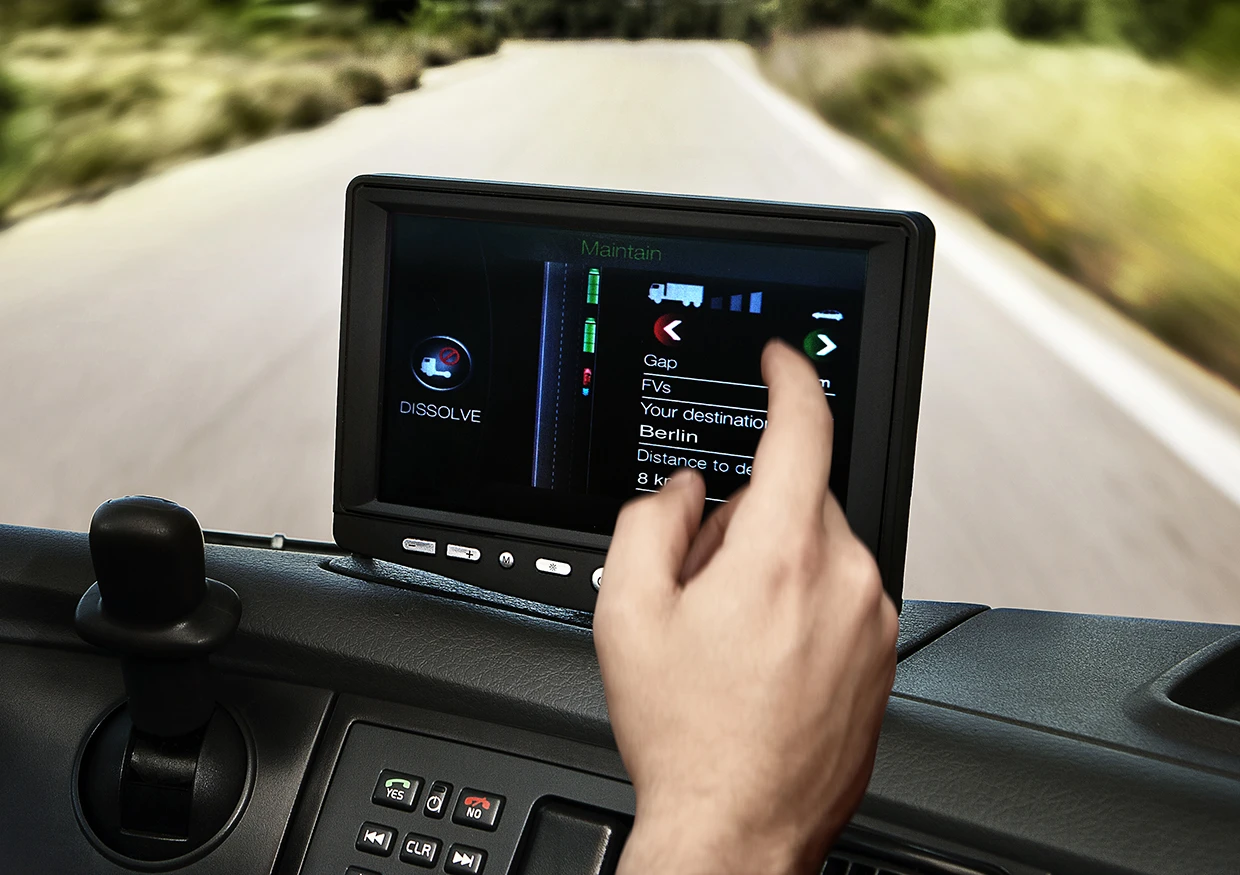 SARTRE interface (Image: Volvo)