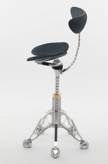According to the press release announcing its unveiling, the chair allows its user to maintain the natural curvature of the spine in both forwards and sideways directions
