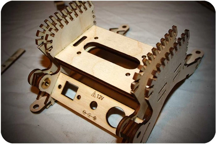 LittleBox, which includes a screen and comes with 61 pieces of plywood held together by over 100 nuts, bolts and screws, is designed to be easy enough for almost anyone to put together