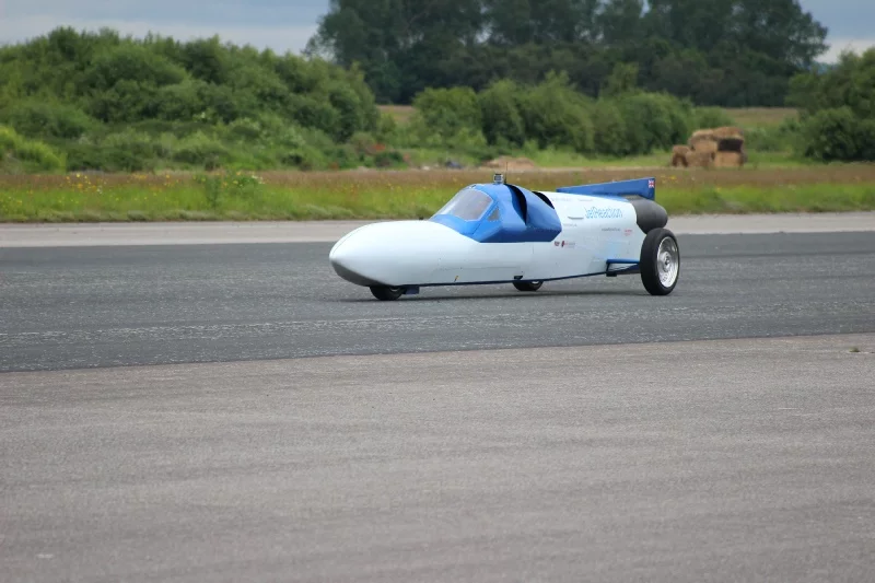 The Jet Reaction during a test run in England