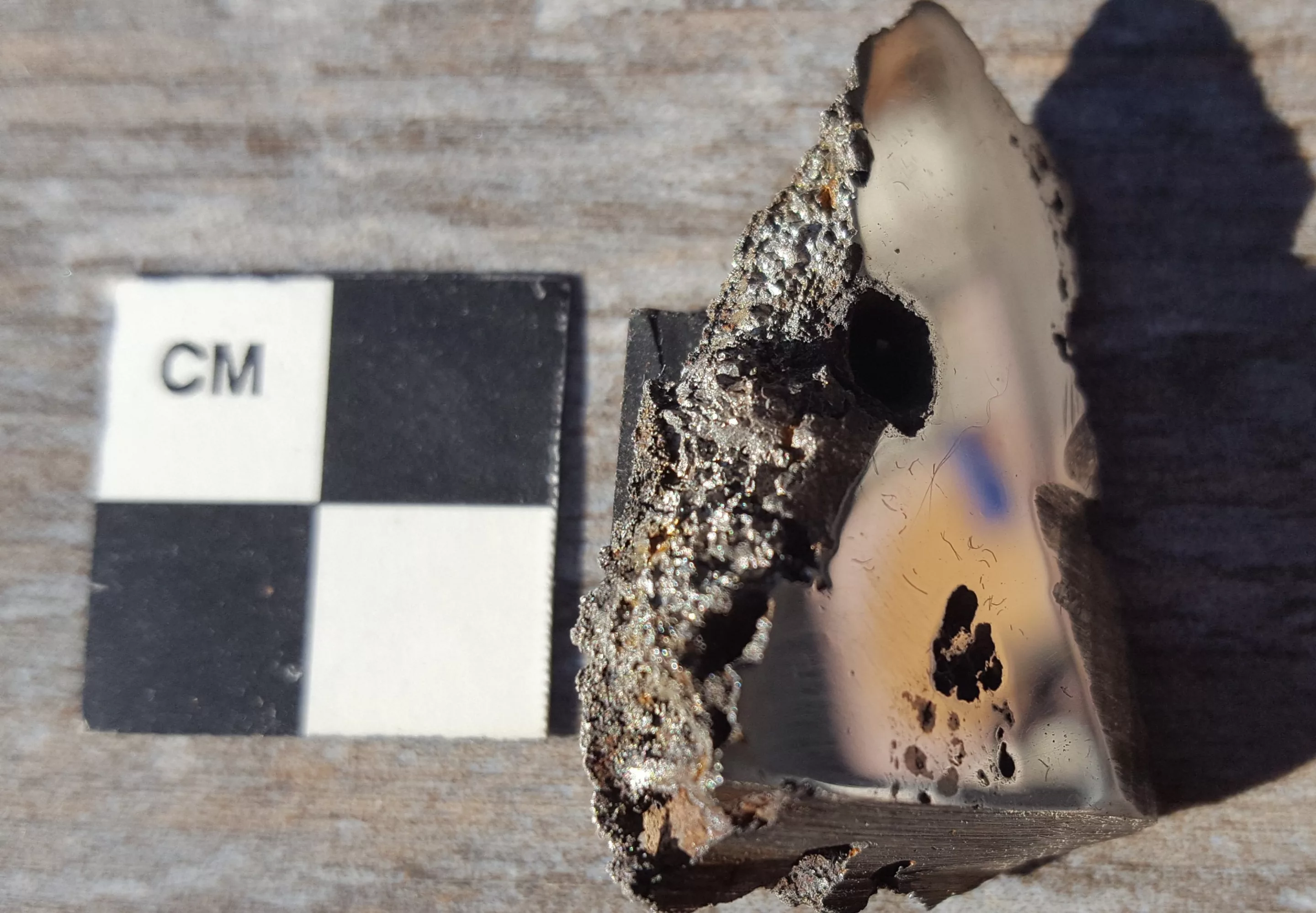 At least two new minerals have been discovered in samples from a huge meteorite found in Somalia