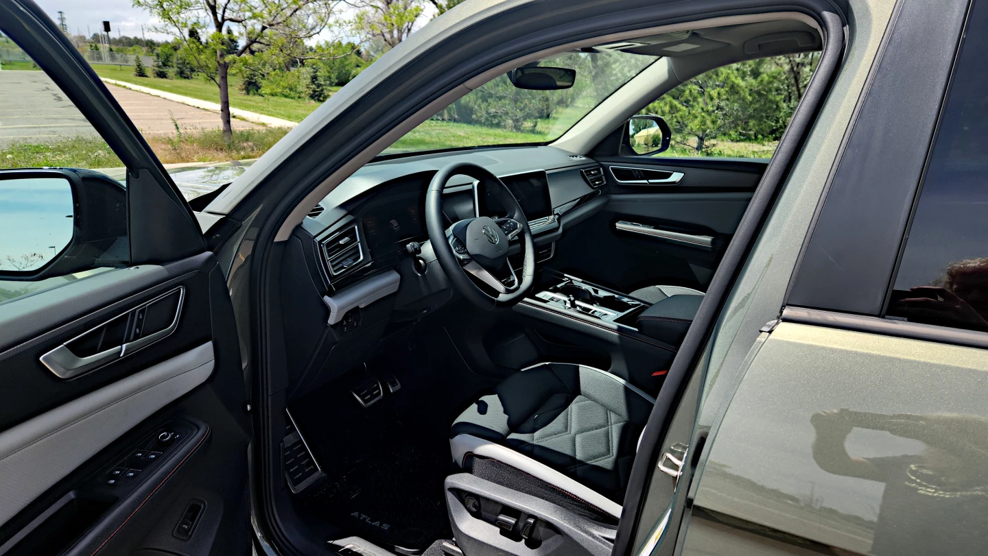The interior of the VW Atlas is not full of bling, but is definitely well done
