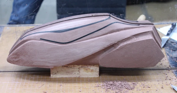 The Autonomo model in the making. (Photo: Charles Rattray)